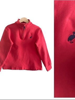 TBBC The Beaufort Bonnet Company Nantucket Red Hayword Half-Zip Sweatshirt 4t